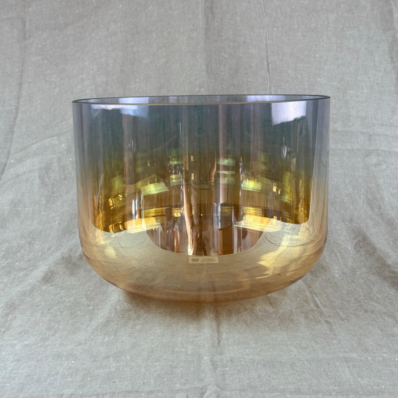 11" G+10 Supergrade Alchemy™ Crystal Bowl - Grandmother, Androgynous Indium (Rim) Alchemy™ Crystal Bowl Grandmother, Androgynous Indium
