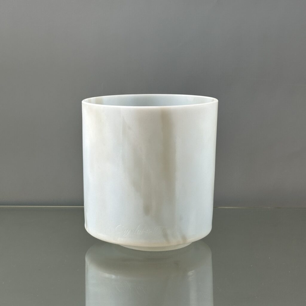 7" G#-35 Yagna, Ocean Gold (Inside) Alchemy™ Crystal Bowl® Side View