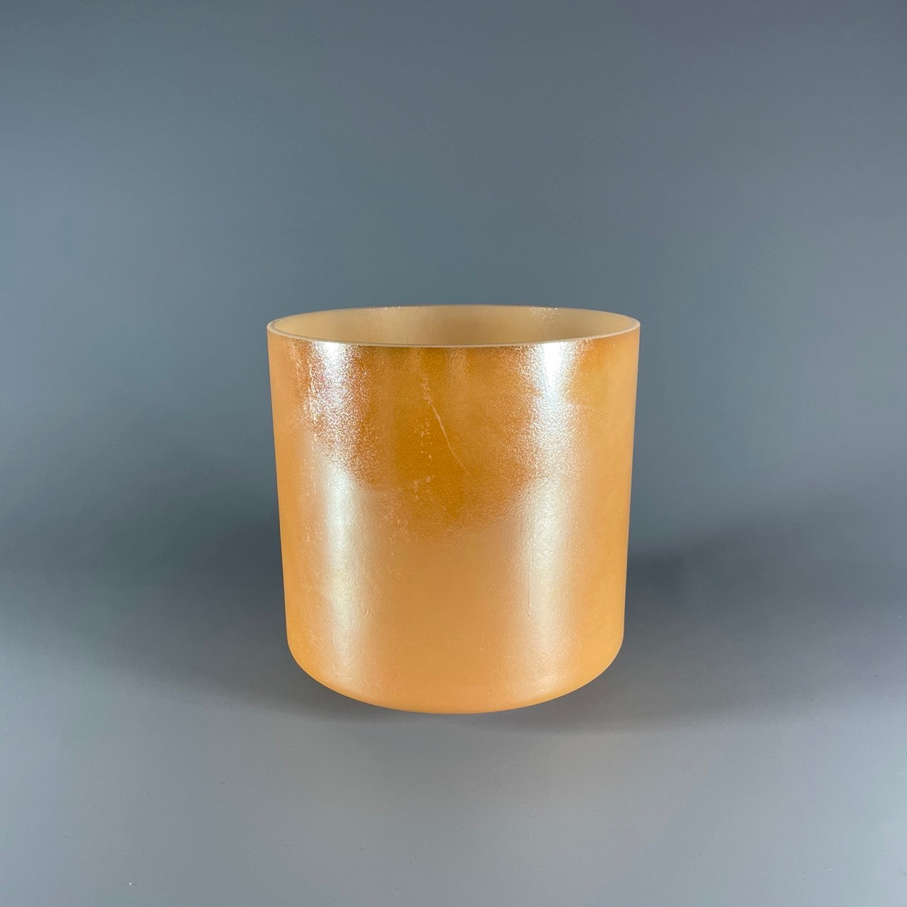 7" F#0 Laughing Buddha, Palladium (inside) Alchemy™ Crystal Bowl® Side View