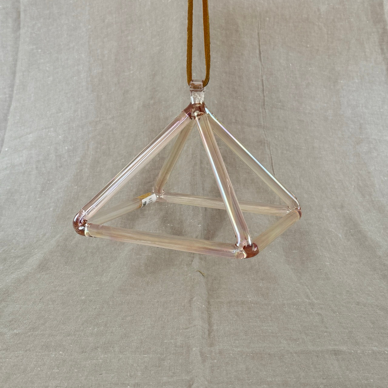 8" B+40 Pink Aura Gold, Lemon Aura Gold Pyramid Alchemy™ Crystal Bowl