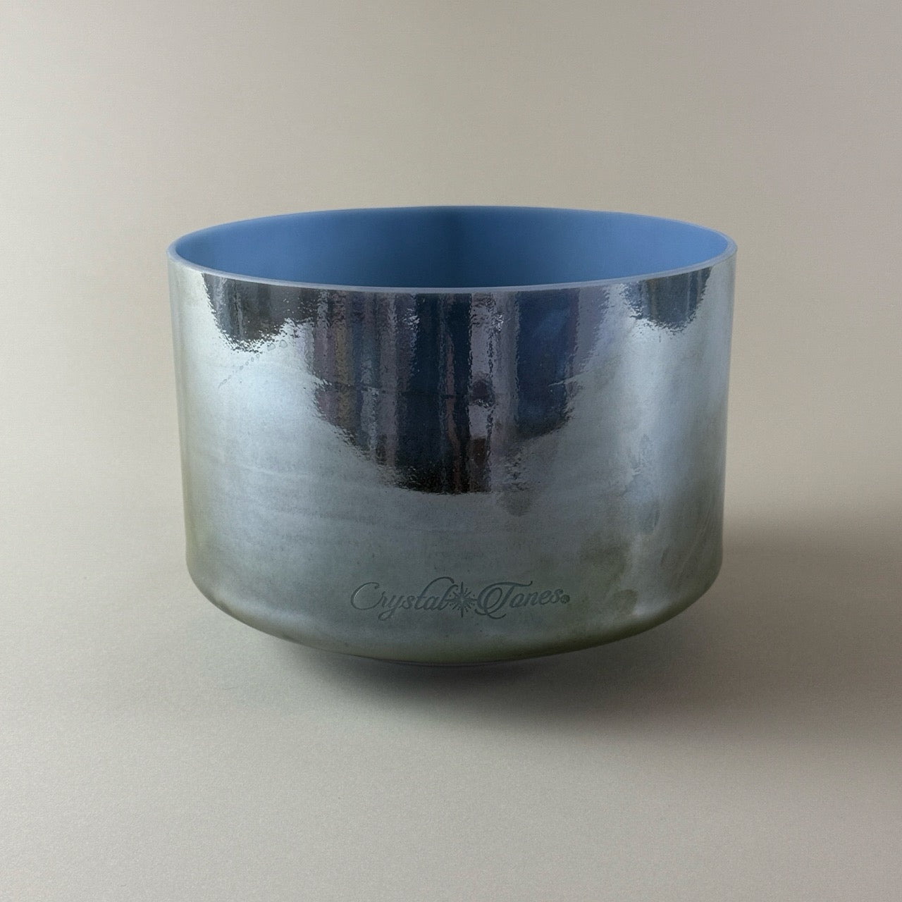 9” C#+5 Mt. Shasta Serpentine, Palladium Alchemy™ Crystal Bowl (Side View)
