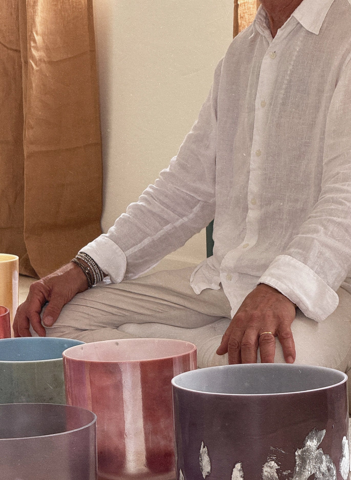 AKI In studio gathering for the Full Moon Cacao Ceremony & Sound Bath