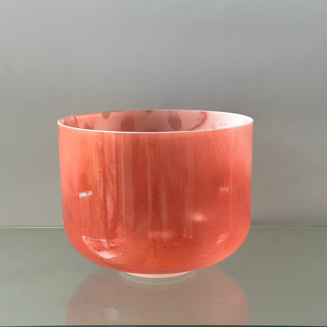 10" A+45 Rose Quartz Alchemy™ Crystal Bowl® Side View