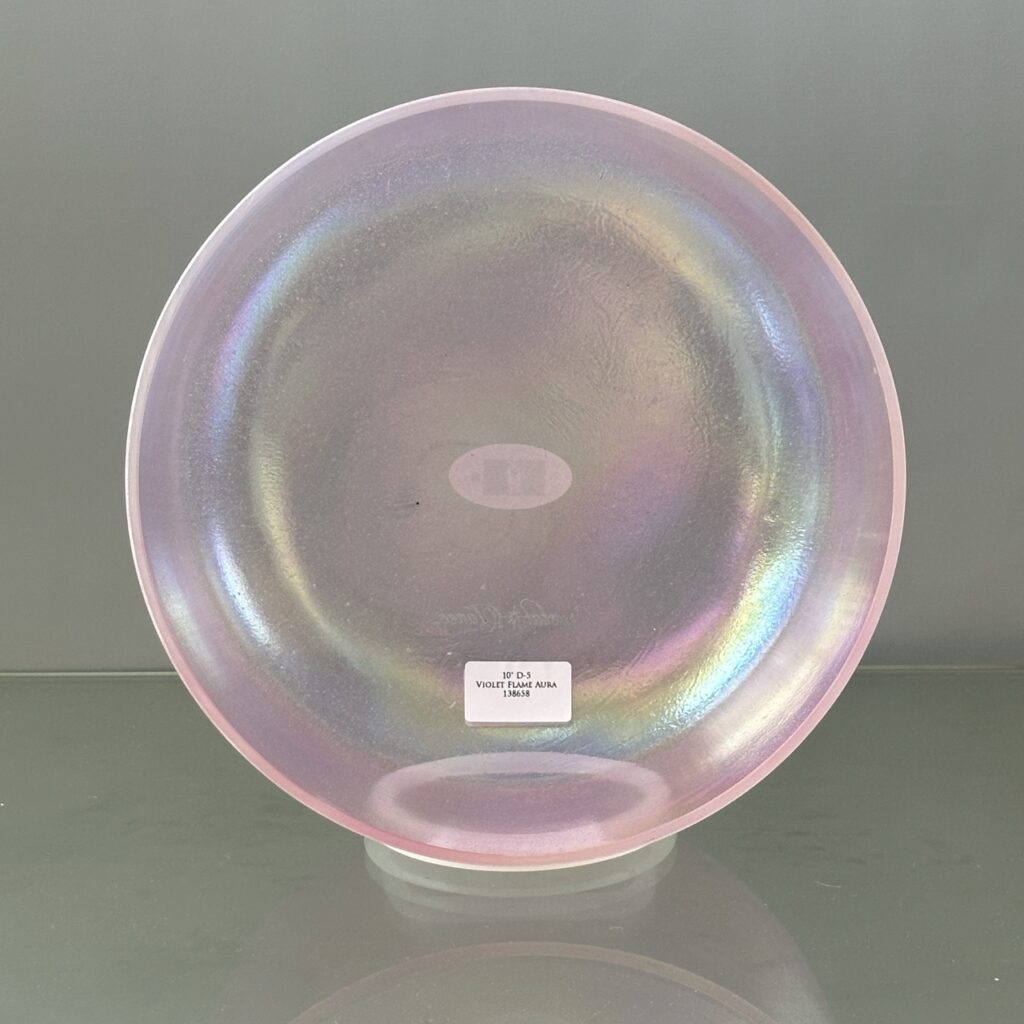 10" D-5 Violet Flame Aura Alchemy™ Crystal Bowl® Inside View