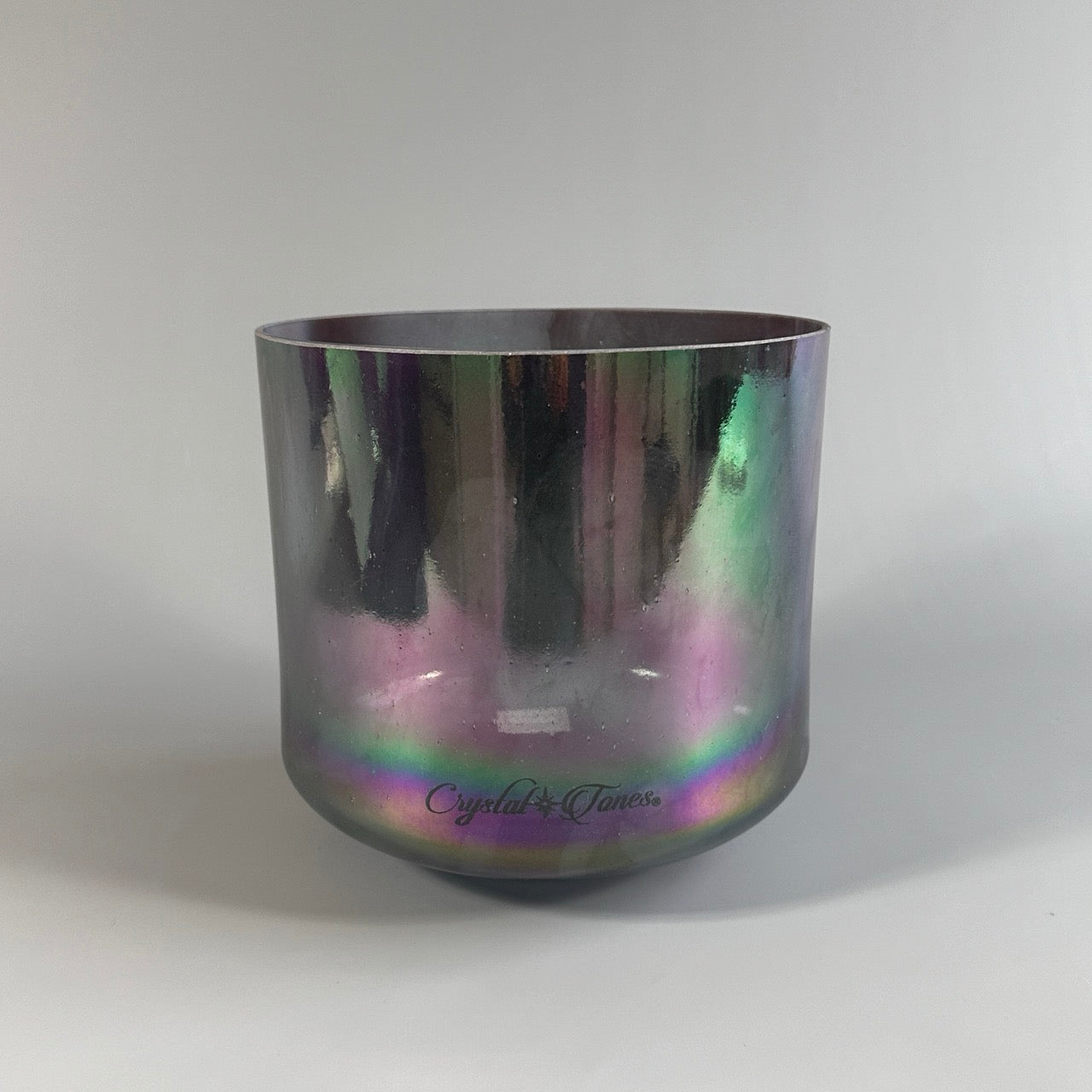 10" F+30 Amethyst, Platinum Alchemy™ Crystal Bowl® Side View