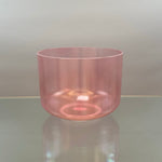 10" B+25 Pink Aura Gold Alchemy™ Crystal Bowl® Side View