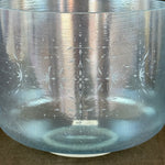 10" A-40 Aqua Aura Gold Azar Alchemy™ Crystal Bowl Etching View