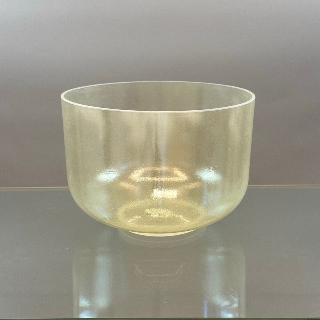 10" A#-25 Smokey Quartz Alchemy™ Crystal Bowl® Side View
