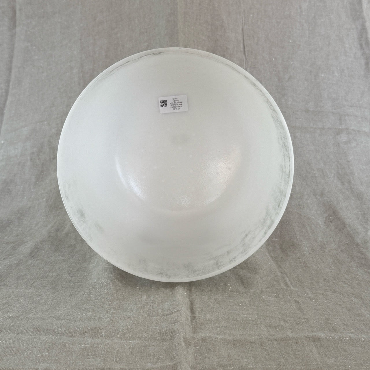 10" A+40 White Light Angel Gold, Frosted Rim Inside  Alchemy™ Crystal Bowl