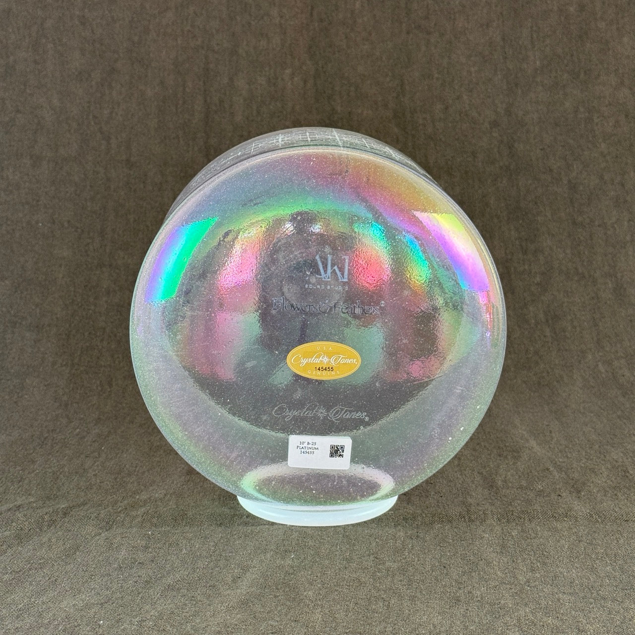 10" B-25 Platinum Aliya Alchemy™ Crystal Bowl Base View