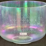 10" B-25 Platinum Aliya Alchemy™ Crystal Bowl Etching View