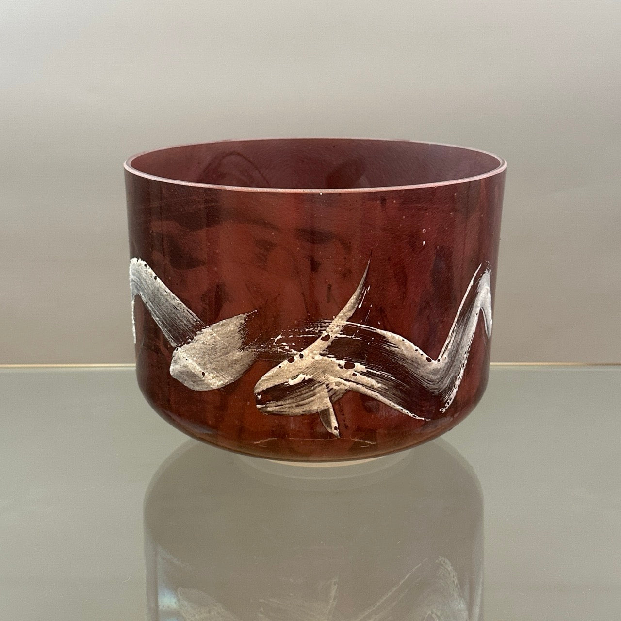 10" B0 Pink Tourmaline Alchemy™ Crystal Bowl® Side View