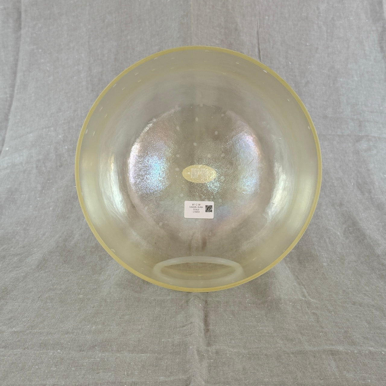 10" C-30 Lemon Aura Gold Alchemy™ Crystal Bowl