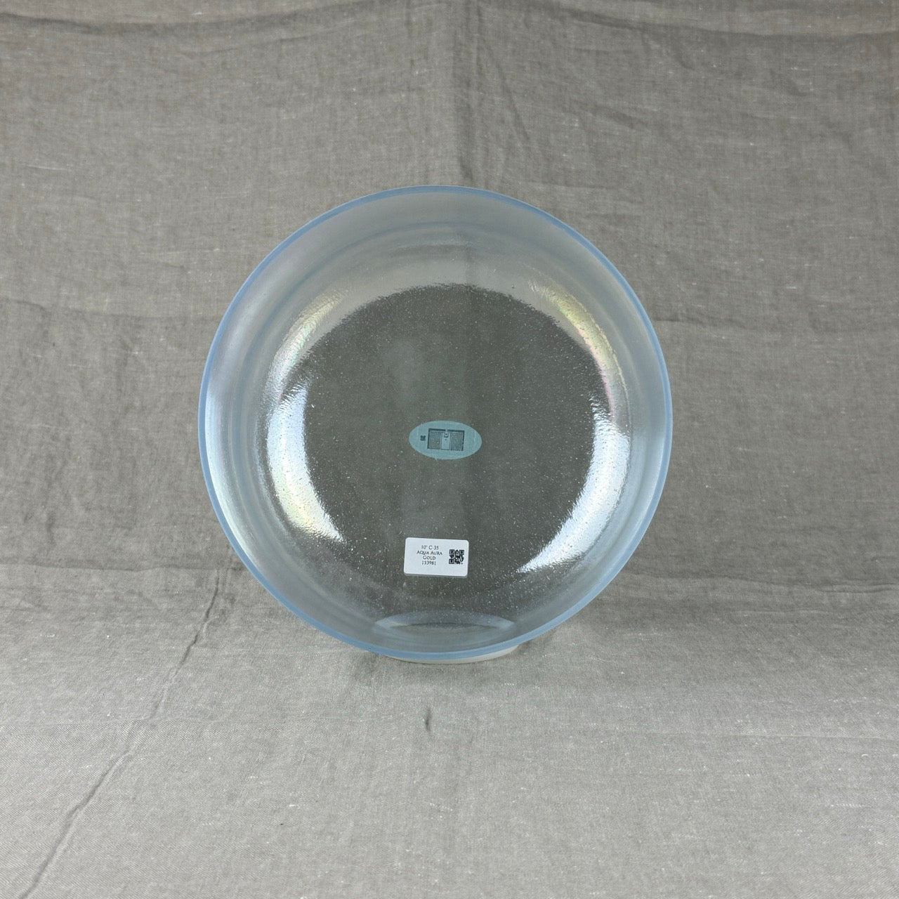 10" C-35 Aqua Aura Gold Alchemy™ Crystal Bowl