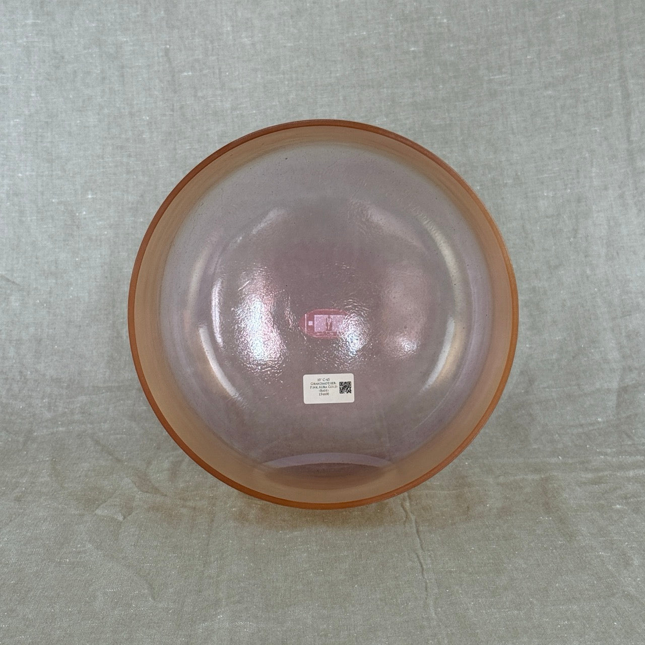 10" C-45 Grandmother, Pink Aura Gold (Base) Alchemy™ Crystal Bowl