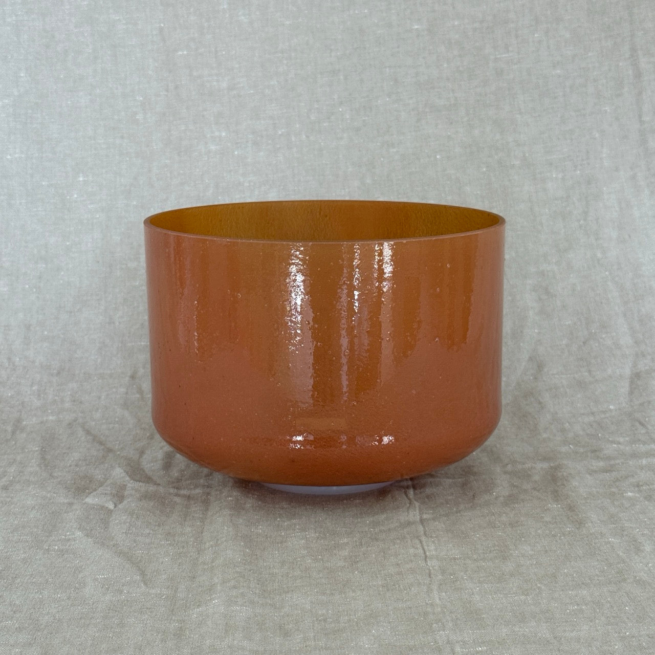 10" C0 Carnelian, White Light Aura Gold Alchemy™ Crystal Bowl