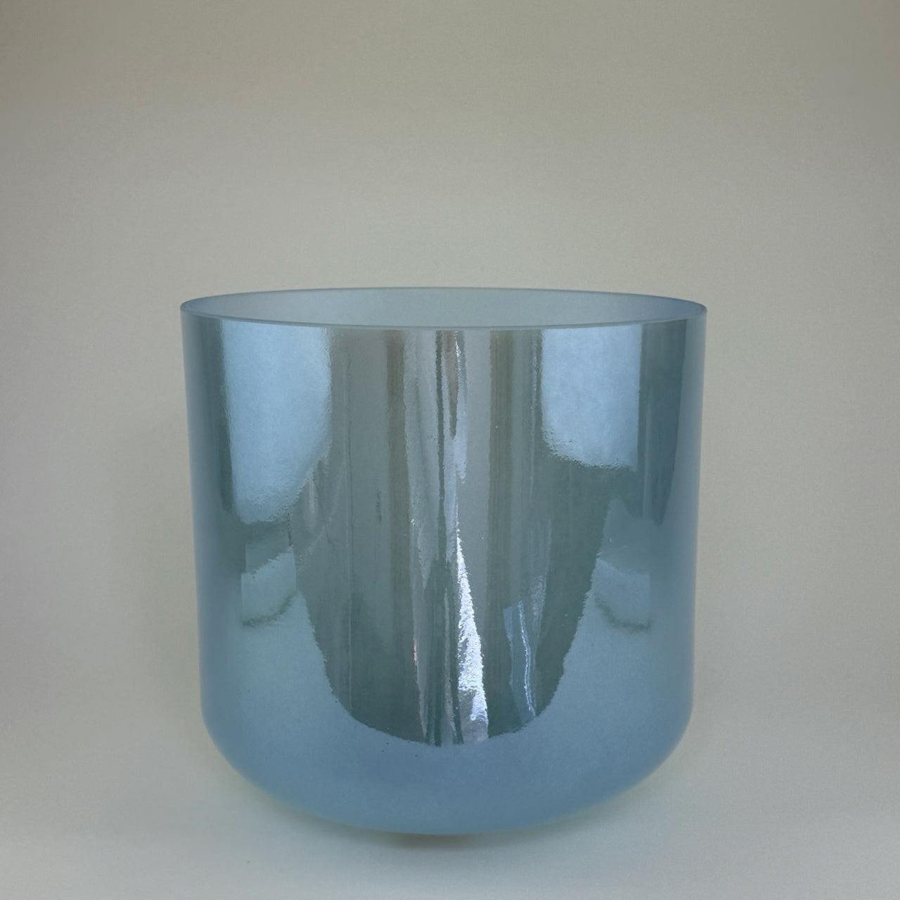 10" G-15 Aqua Aura Gold, Frosted Inside Alchemy™ Crystal Bowl