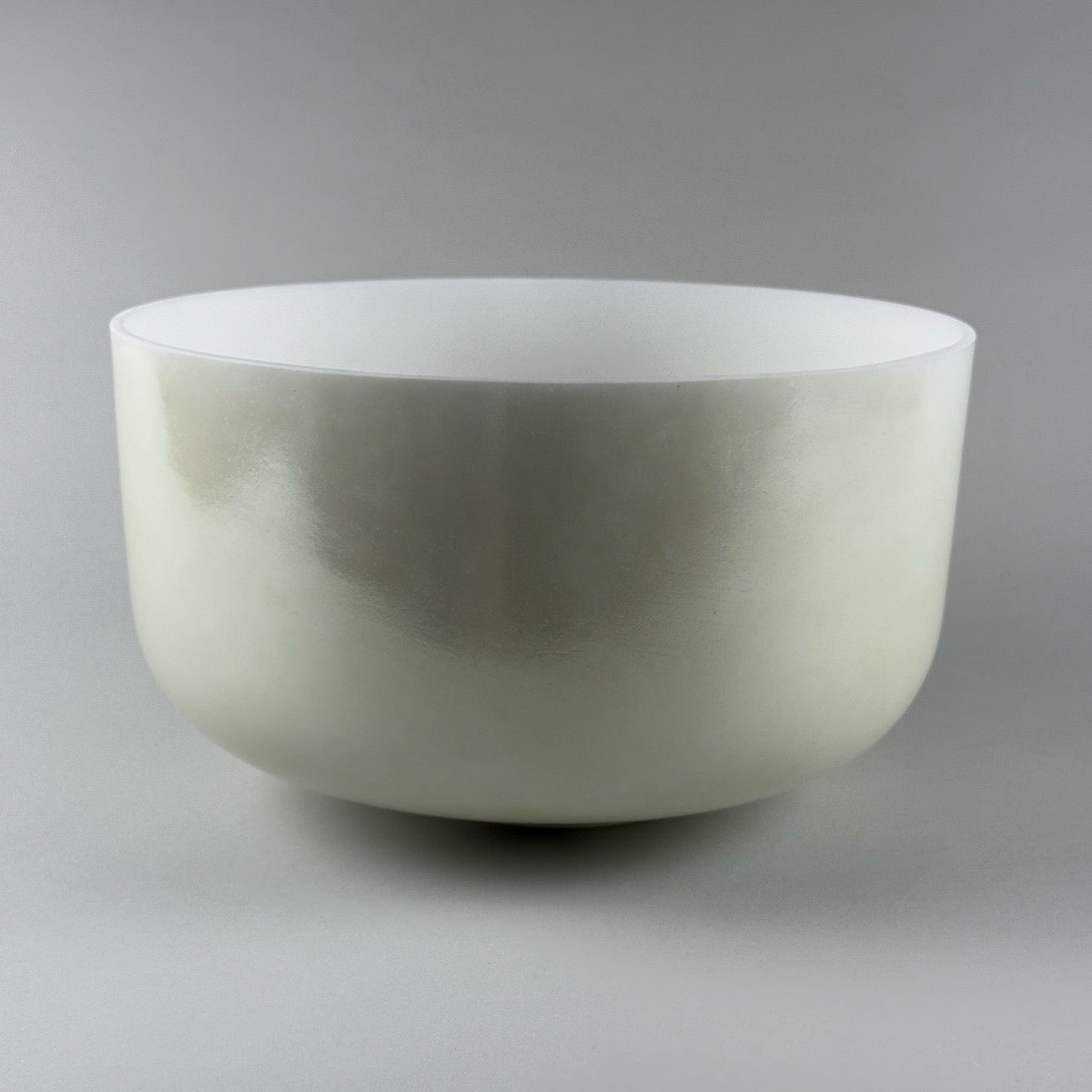 12” F#+20 Grandfather Frosted Rim (Inside) Alchemy™ Crystal Bowl (Side View)