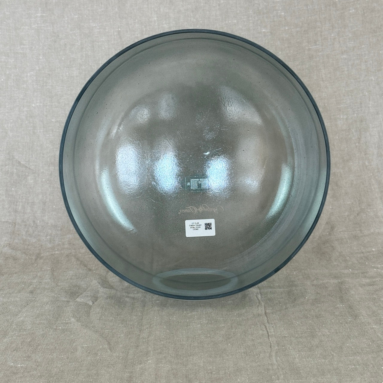 12" G+20 Green Heart Aura Gold Alchemy™ Crystal Bowl