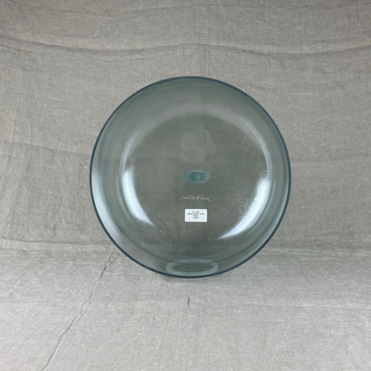 12" G+40 Green Heart Aura Gold Alchemy™ Crystal Bowl