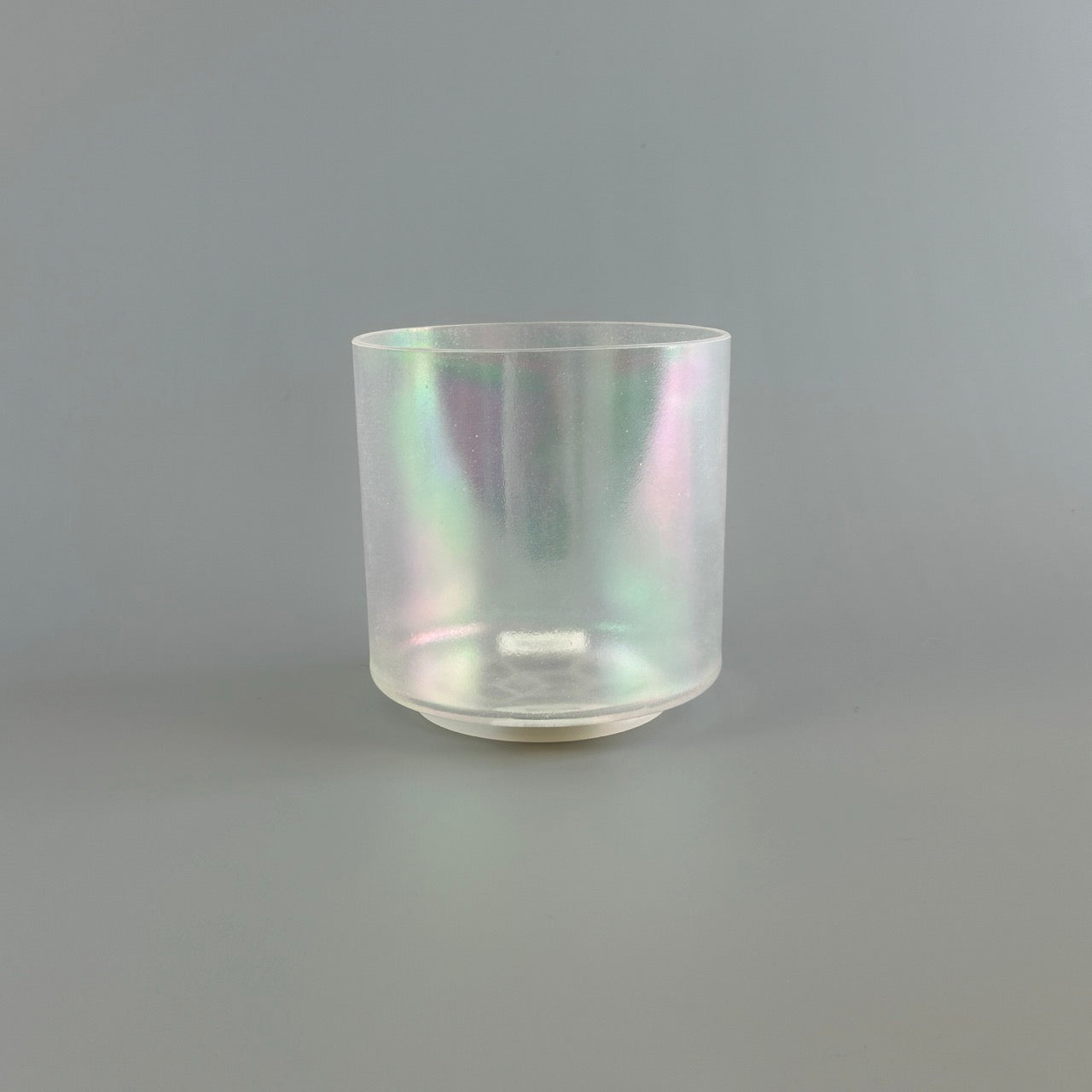 6" A#-45 Tesseract Salt, Platinum Alchemy™ Crystal Bowl® Side View