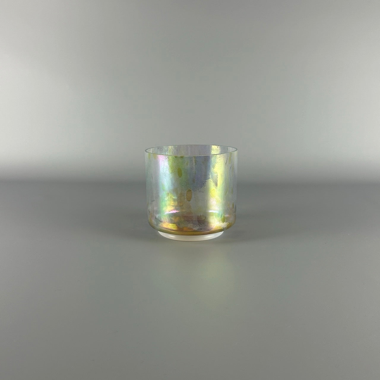 6" B+15 Divine Twin Violet Flame Kryon Alchemy™ Crystal Bowl® Side View