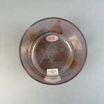 6" B+15 Divine Twin Violet Flame Kryon Alchemy™ Crystal Bowl® Inside View