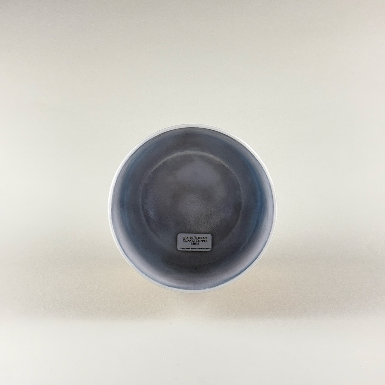 6” A+35 Tibetan Quartz Copper Alchemy™ Crystal Bowl (Inside View)