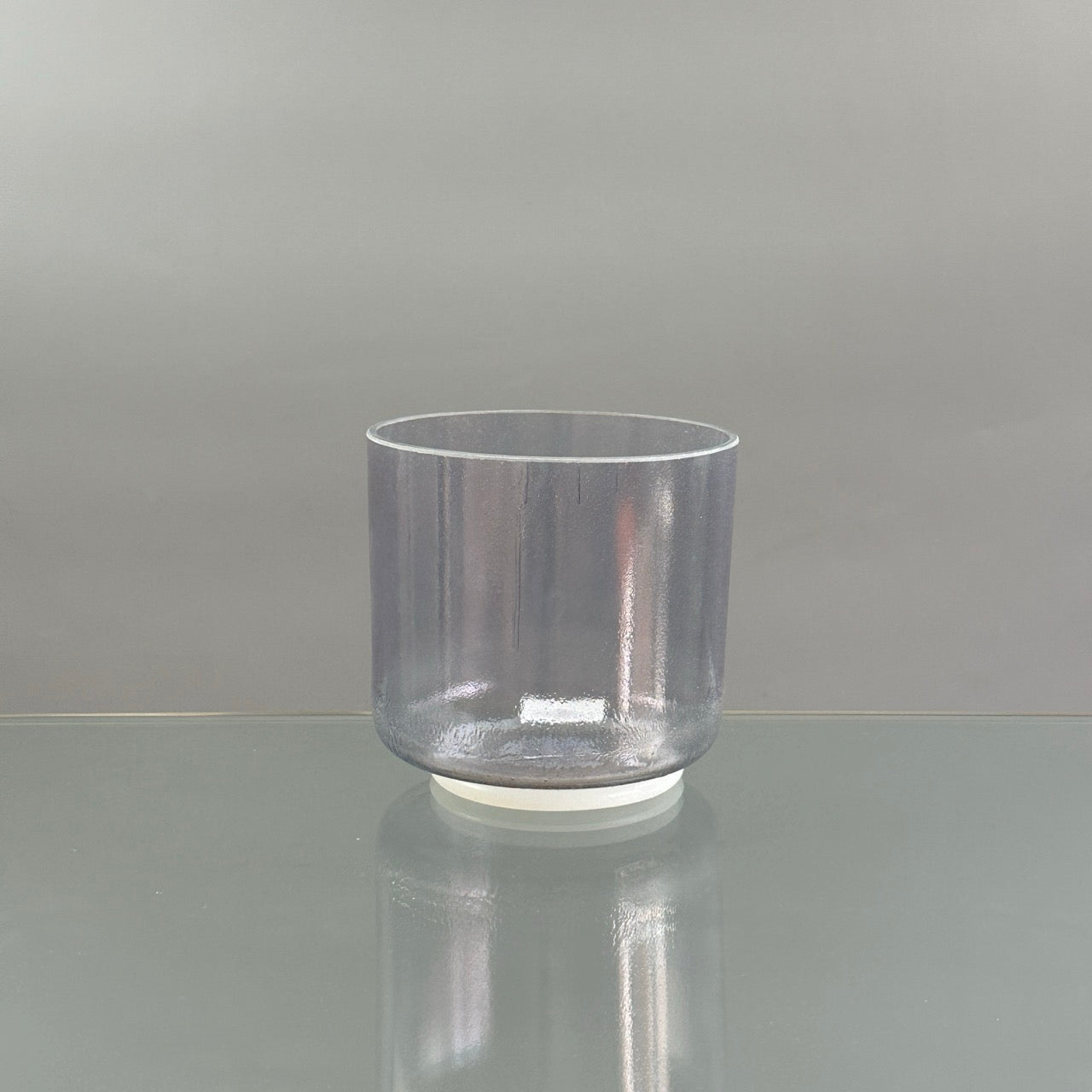 6" C#-15 Violet Aura Gold Alchemy™ Crystal Bowl® Side View