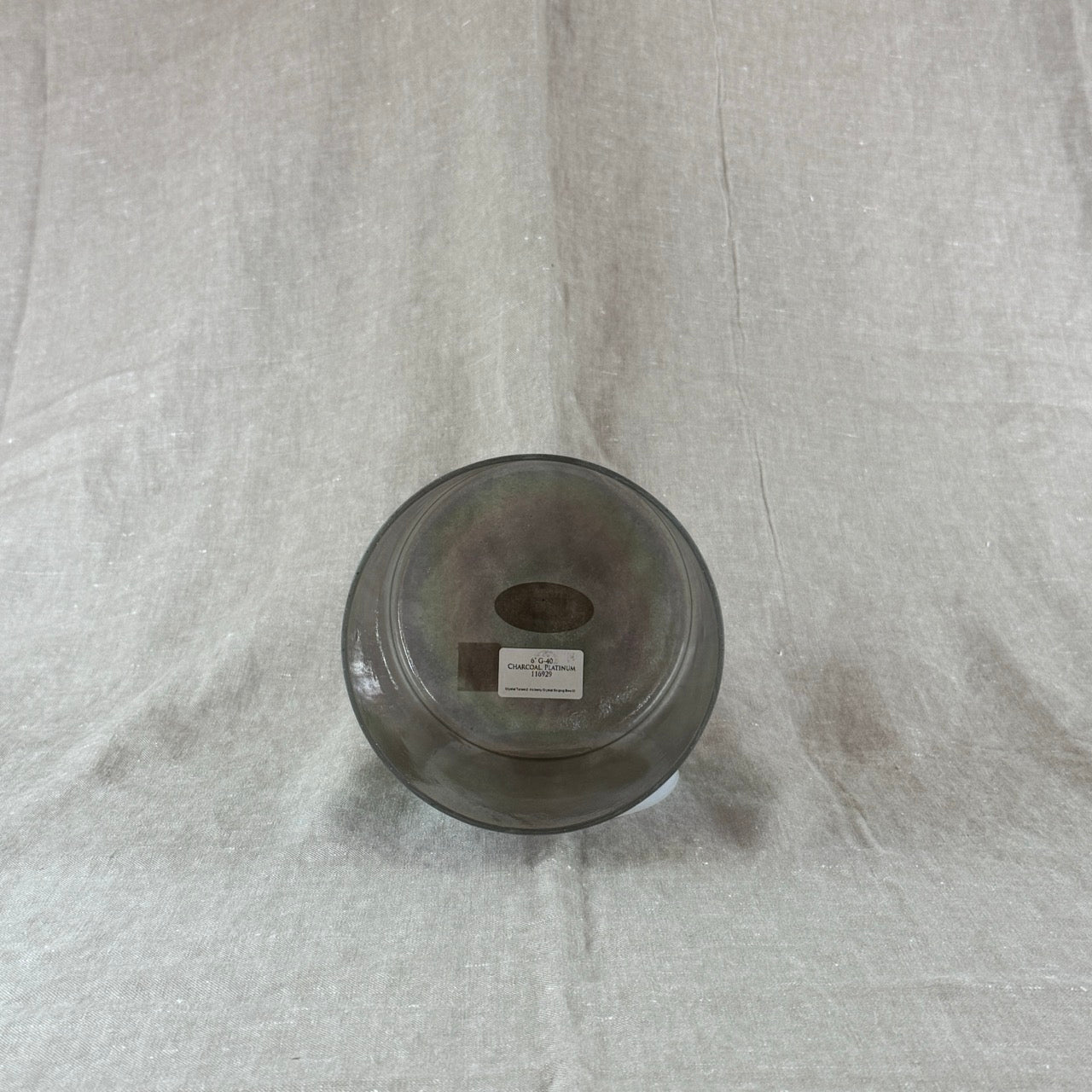 6" G-40 Charcoal, Platinum Bowl Alchemy™ Crystal Bowl
