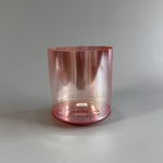 7" C+35 Rose Quartz, Palladium Alchemy™ Crystal Bowl® Side View