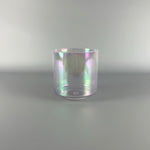 7" E-40 Violet Flame Aura, White Light Aura Gold (Inside) Alchemy™ Crystal Bowl® Side View