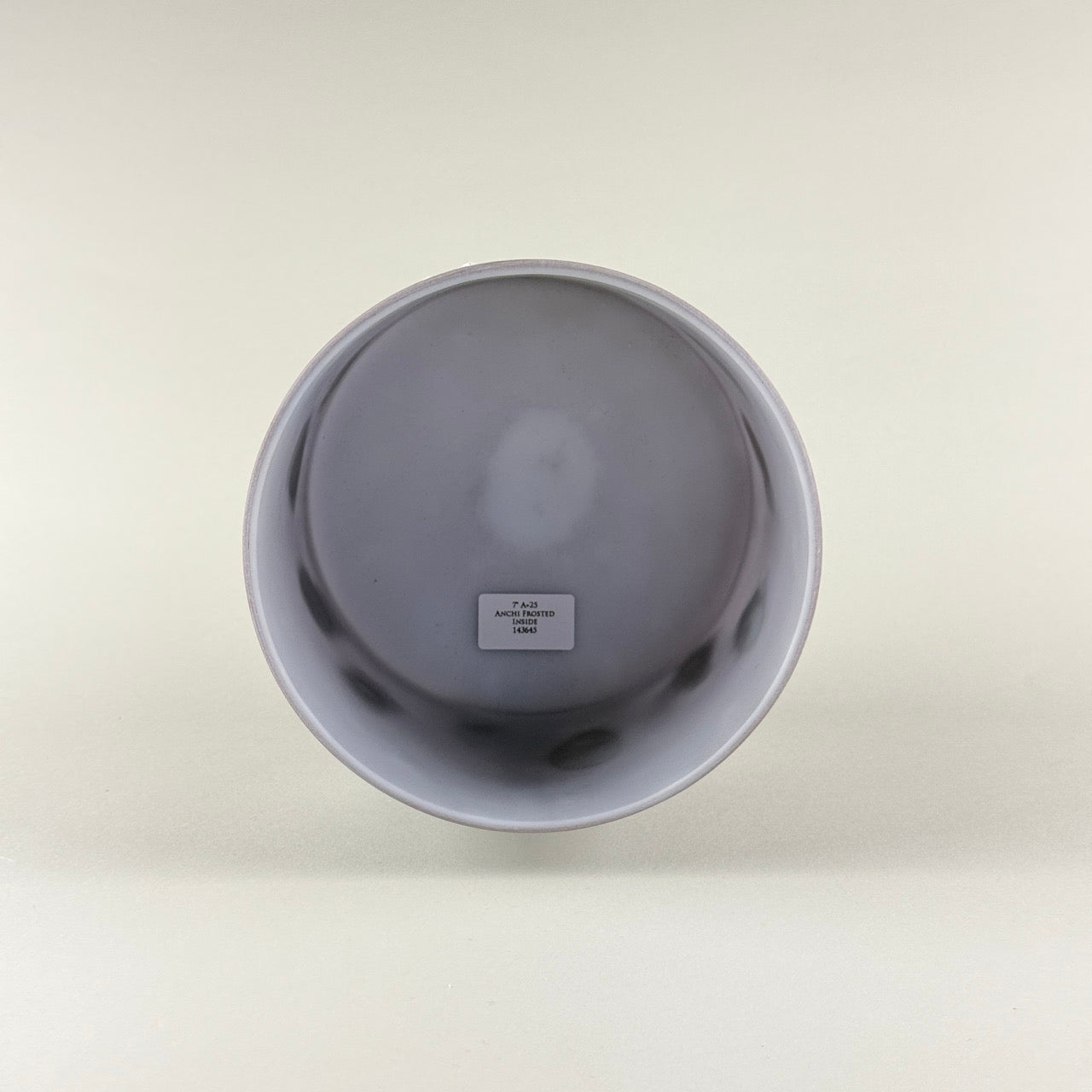7” A+25 Anchi Frosted Inside Alchemy™ Crystal Bowl (Inside View)