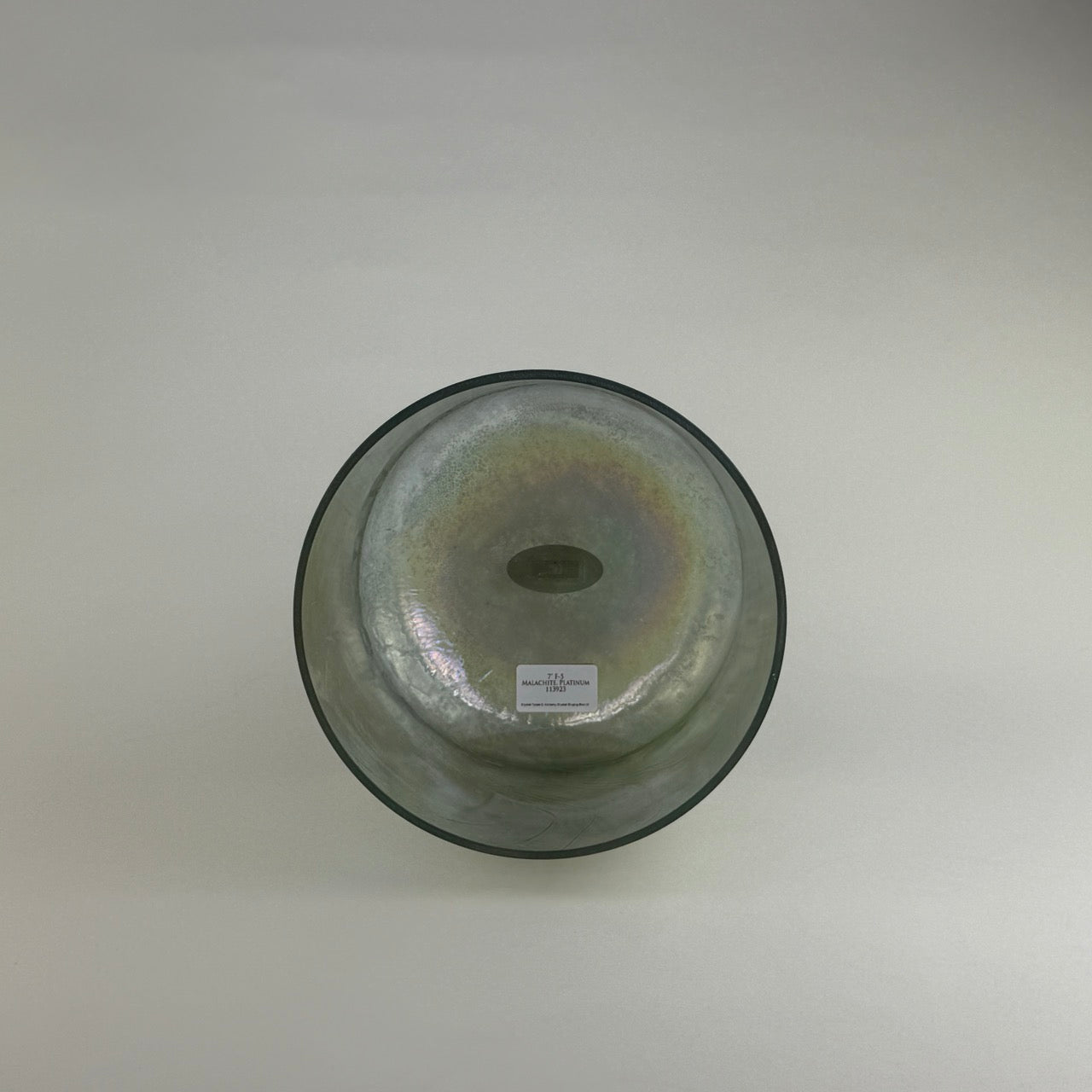 7" F-5 Malachite, Platinum Alchemy™ Crystal Bowl