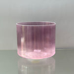 8" D+5 Sacred Feminine Kudaka Island Salt, Lavender Aura Gold, Pink Aura Gold (Base) Alchemy™ Crystal Bowl® Side View