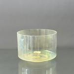 8" E+40 Citrine, White Light Aura Gold Alchemy™ Crystal Bowl® Side View