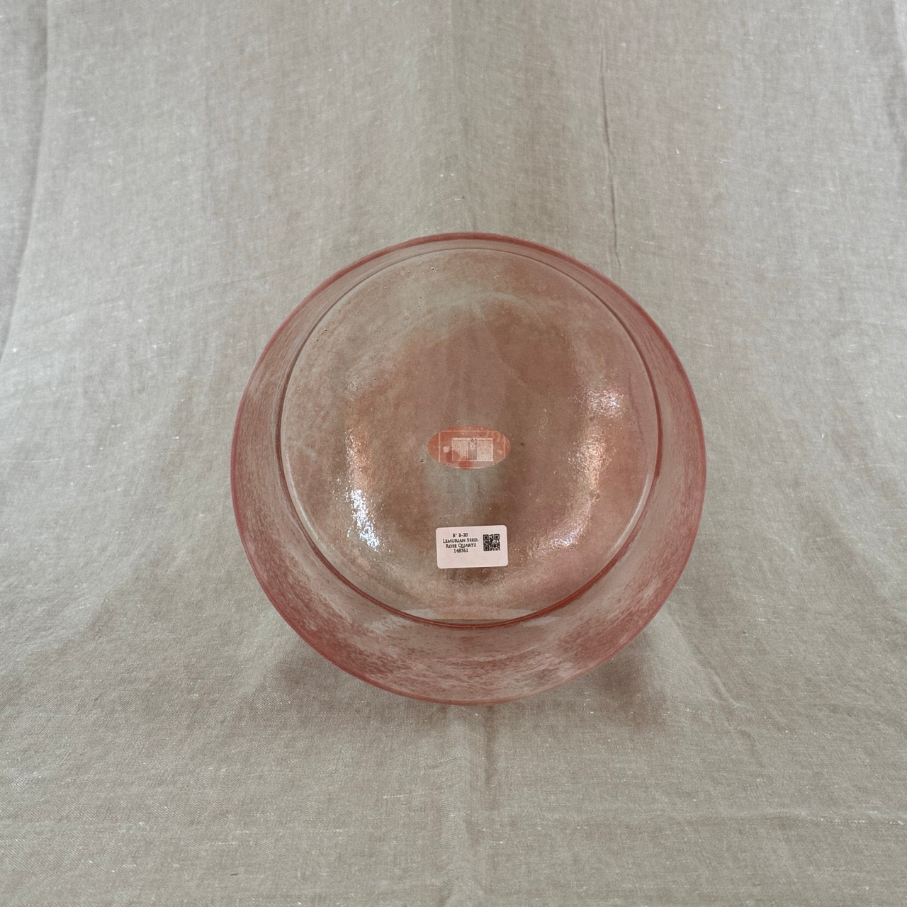8" B-20 Lemurian Seed, Rose Quartz Alchemy™ Crystal Bowl