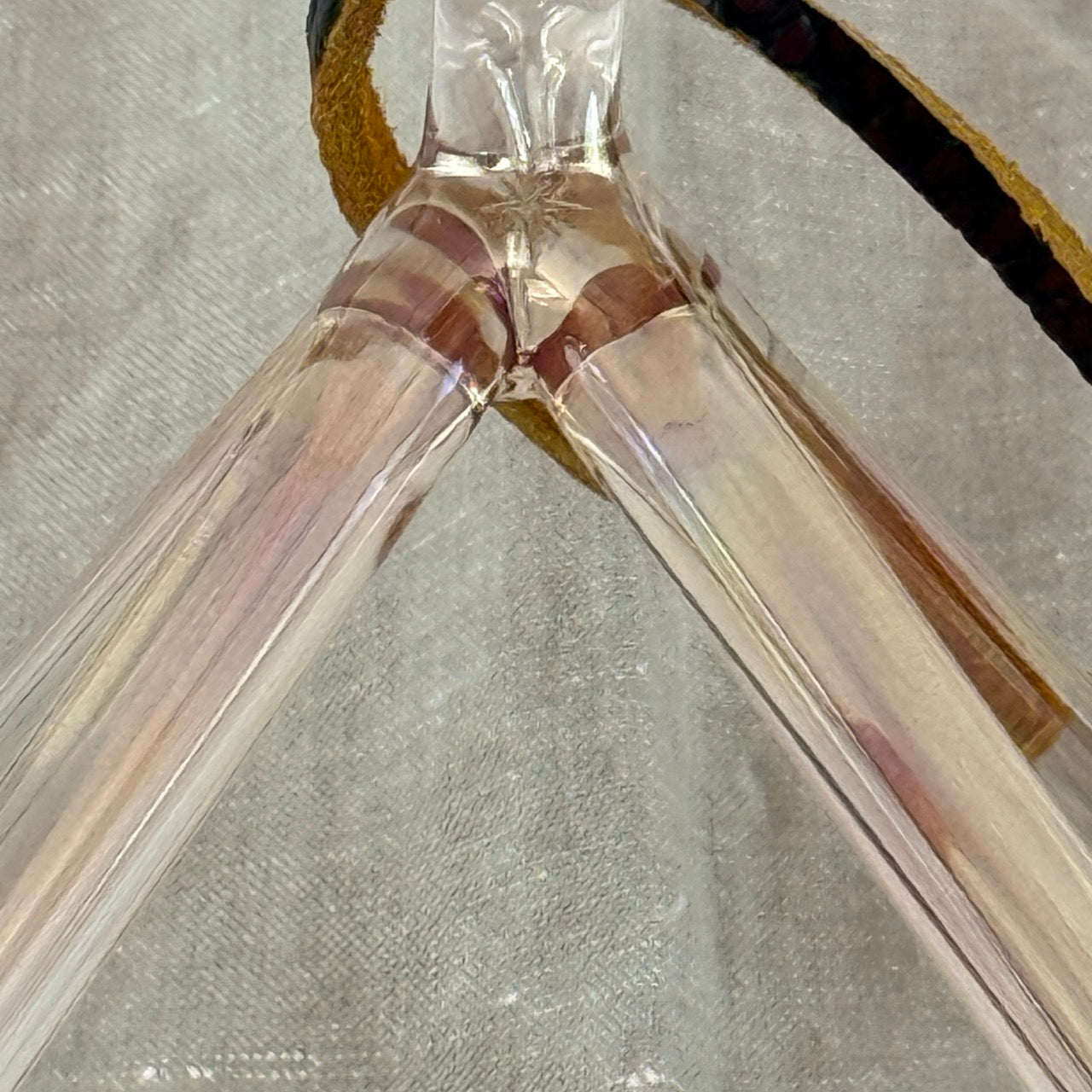 8" B+40 Pink Aura Gold, Lemon Aura Gold Pyramid  Alchemy™ Crystal Bowl