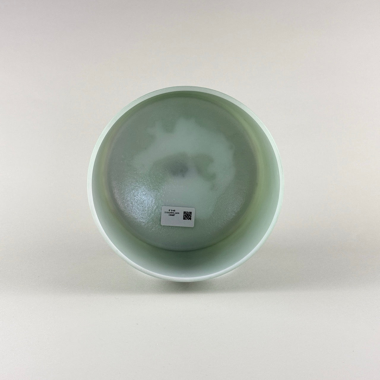 8” B-40 Itoigawa Jade Alchemy™ Crystal Bowl (Inside View)