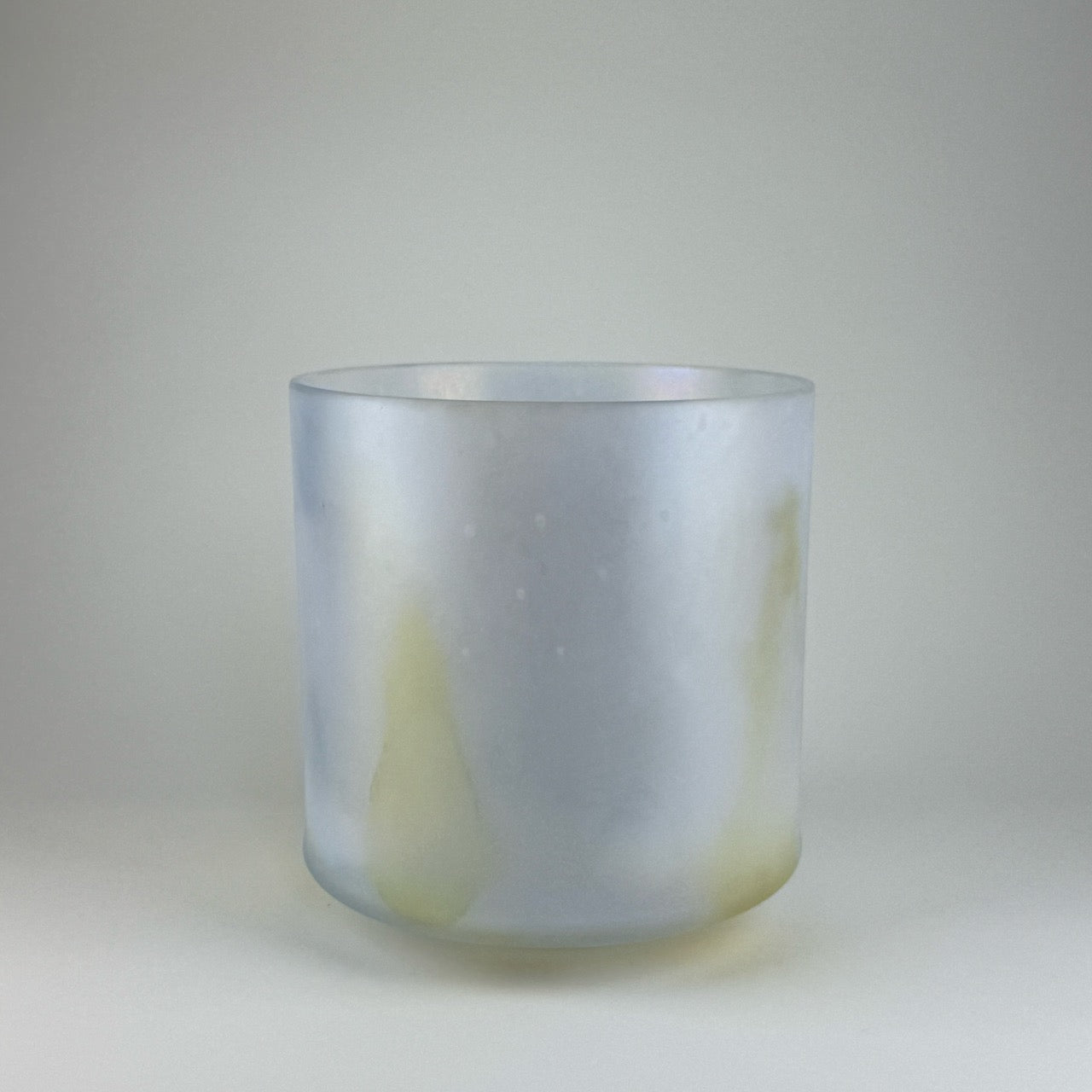 8" C-35 Citrine, Kyanite, Platinum (Inside) Frosted Alchemy™ Crystal Bowl