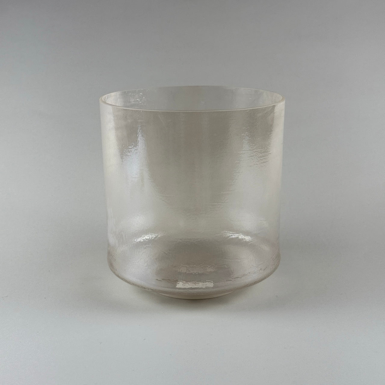 8” C+45 Phenacite, White Light Aura Gold Alchemy™ Crystal Bowl (Side View)