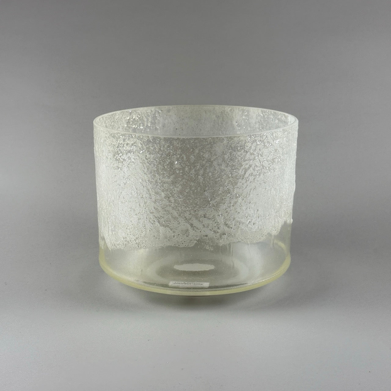 8” C+5 Lemurain Seed, Lemon Aura Gold (Binaural) Alchemy™ Crystal Bowl (Side View)