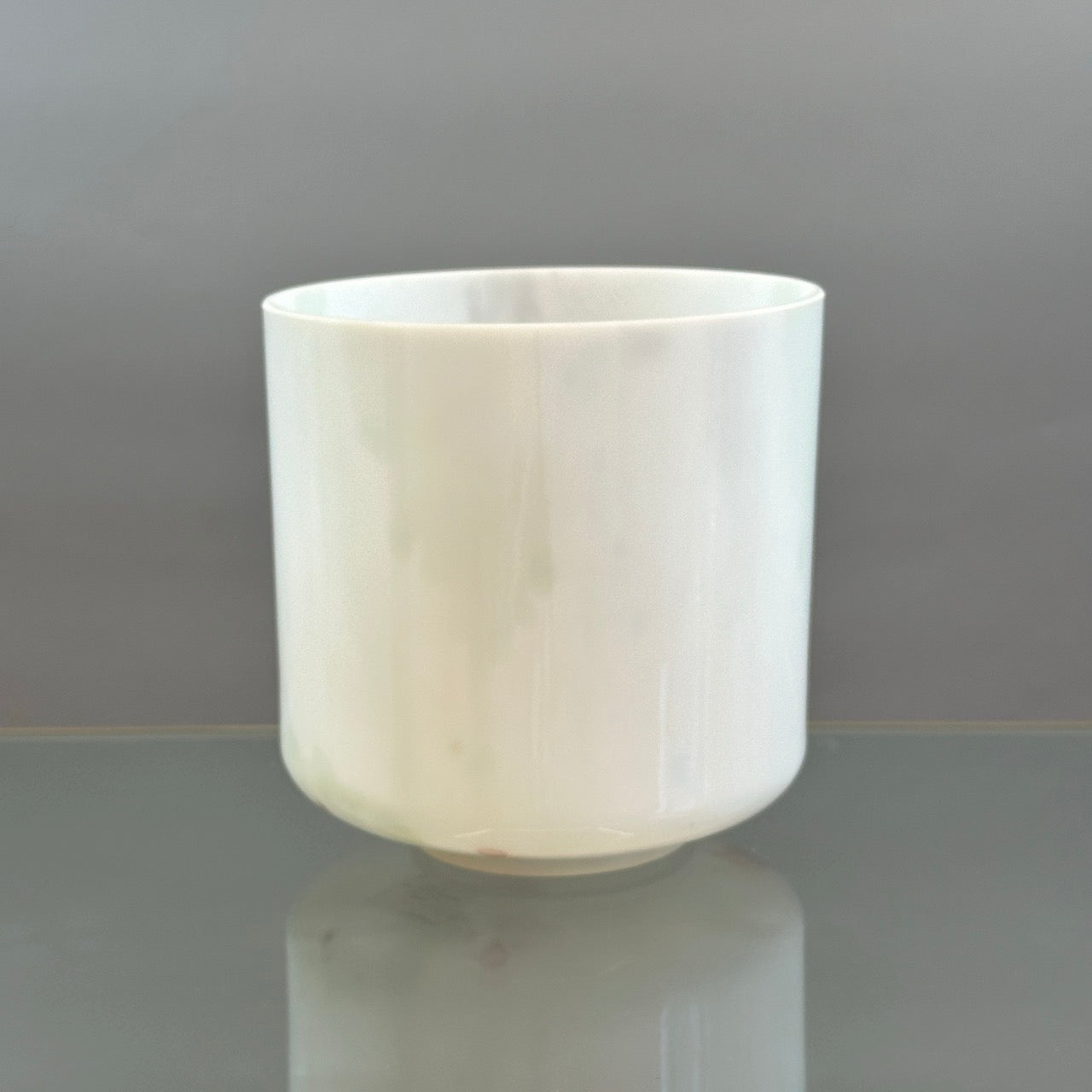 8" D#-15 Abalone, White Light Angel Gold Alchemy™ Crystal Bowl® Side View