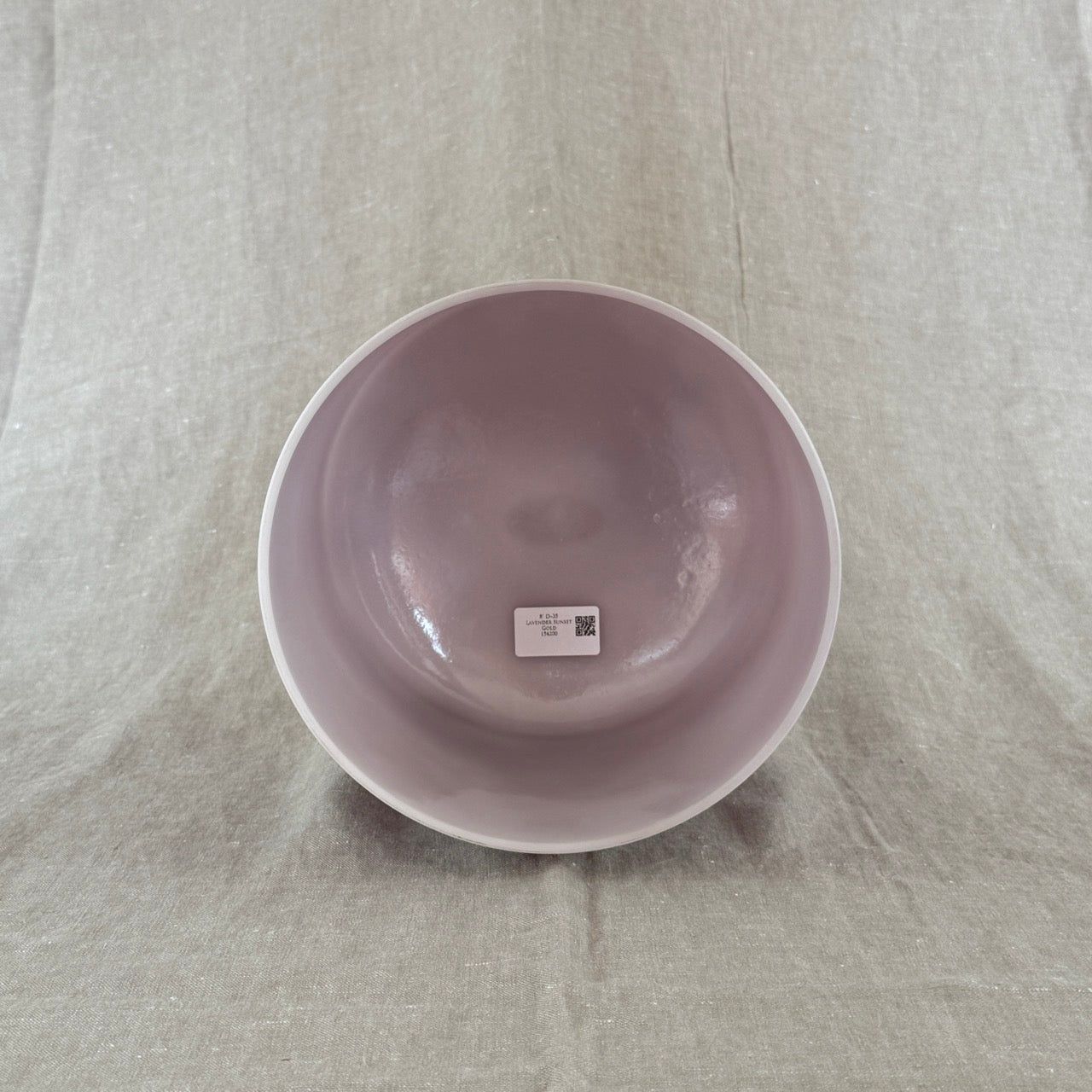 8" D+35 Lavender Sunset Gold Alchemy™ Crystal Bowl