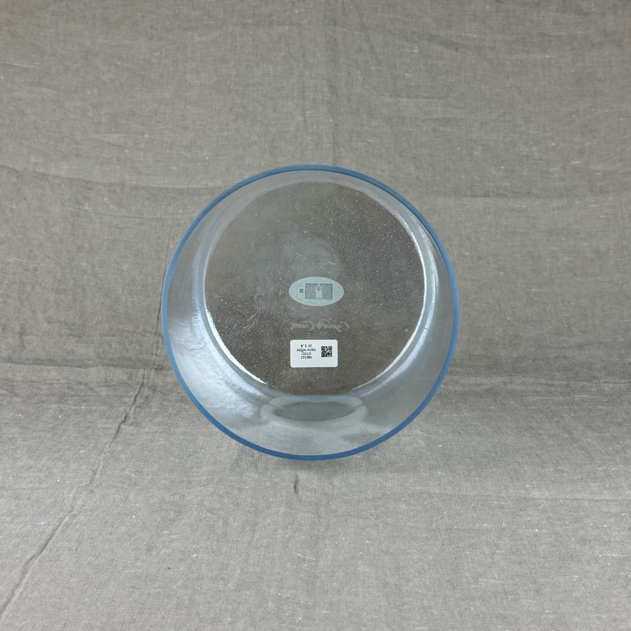 8" E-10 Aqua Aura Gold Alchemy™ Crystal Bowl