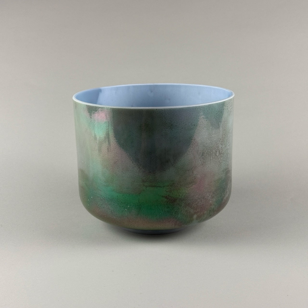 8" E0 Mt. Shasta Serpentine Platinum Alchemy™ Crystal Bowl (side View)
