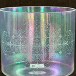 8" E0 Platinum Aliya Alchemy™ Crystal Bowl Etching View