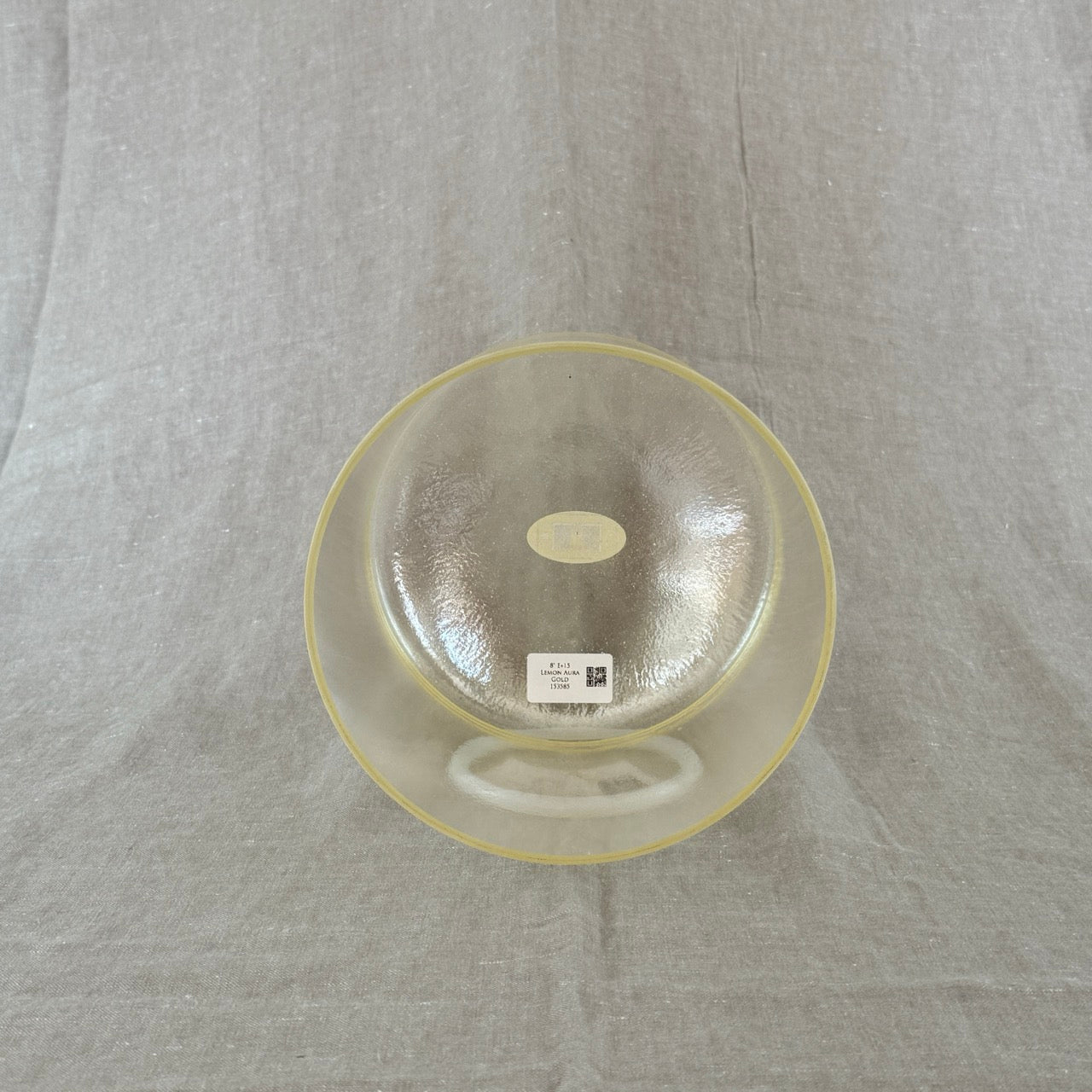 8" E+15 Lemon Aura Gold Alchemy™ Crystal Bowl
