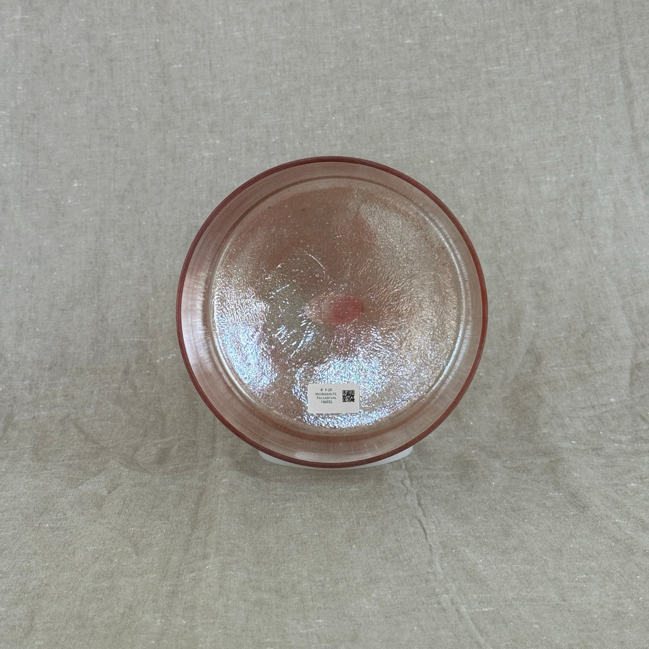 8" F-20 Morganite, Palladium Alchemy™ Crystal Bowl