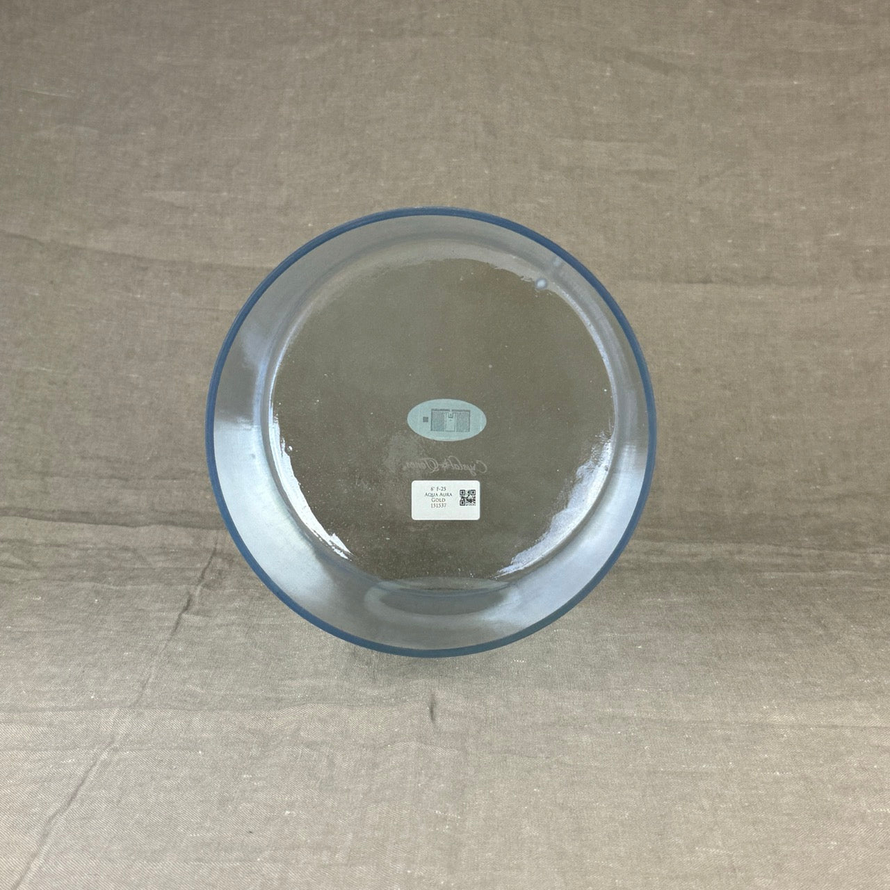 8" F-25 Aqua Aura Gold Alchemy™ Crystal Bowl